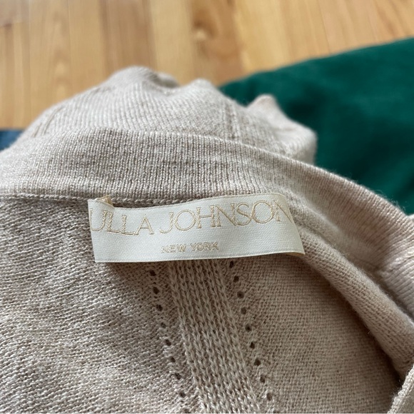 Ulla Johnson Giselle Oatmeal Beige Merino Wool Knit Square Neck Tank Top EUC S - Picture 9 of 11